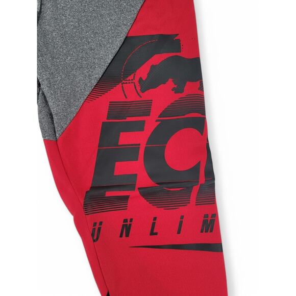 Ecko Unltd. Joggers Mens M True Red Gray Black Colorblock Graphic Sweatpants NEW - Picture 5 of 9